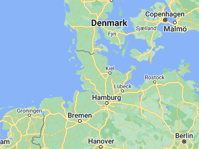 Map showing location of Rendsburg (54.30663, 9.66313)