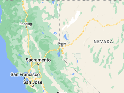 Map showing location of Reno (39.52963, -119.8138)