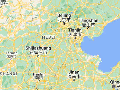 Map showing location of Renqiu (38.69889, 116.09361)