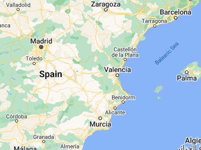 Map showing location of Requena (39.48834, -1.10044)