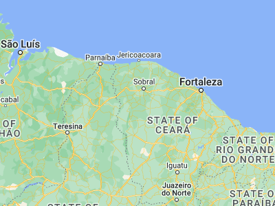 Map showing location of Reriutaba (-4.14167, -40.58222)