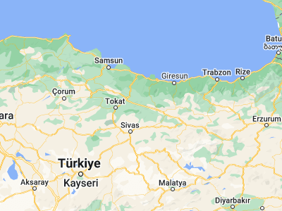 Map showing location of Reşadiye (40.39194, 37.3375)