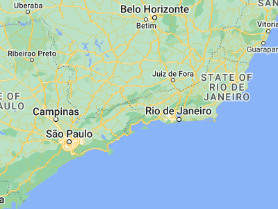Map showing location of Resende (-22.46889, -44.44667)