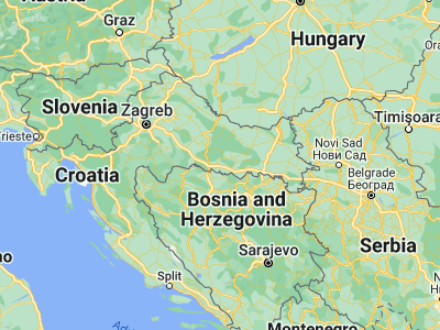 Map showing location of Rešetari (45.25639, 17.46306)