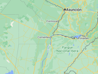 Map showing location of Resistencia (-27.46056, -58.98389)