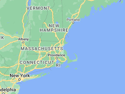 Map showing location of Revere (42.40843, -71.01199)