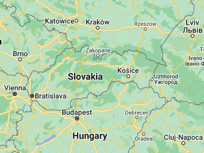 Map showing location of Revúca (48.68346, 20.11734)