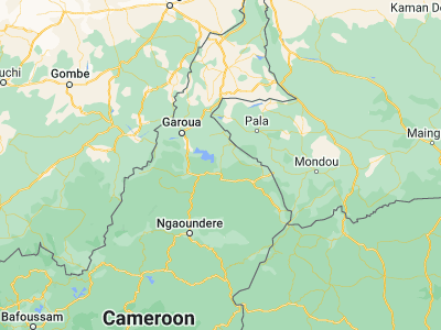 Map showing location of Rey Bouba (8.6724, 14.1786)