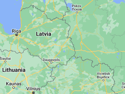 Map showing location of Rēzekne (56.5, 27.31667)