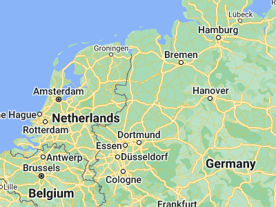 Map showing location of Rheine (52.28509, 7.44055)