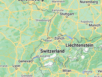 Map showing location of Rheinfelden (47.55437, 7.79403)