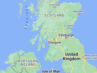 Map showing location of Rhu (56.01667, -4.76667)