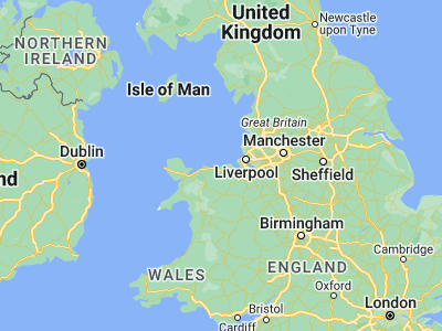 Map showing location of Rhyl (53.31955, -3.48862)