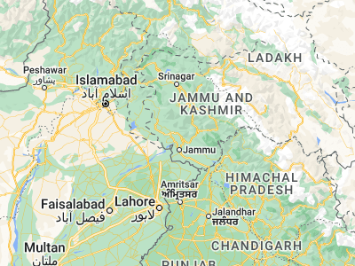 Map showing location of Riāsi (33.08115, 74.83242)