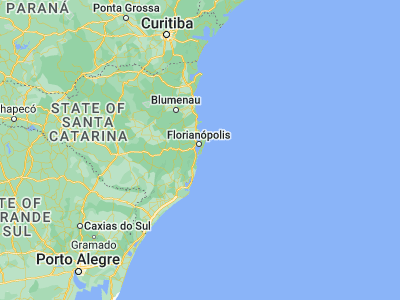 Map showing location of Ribeirão da Ilha (-27.69934, -48.53219)