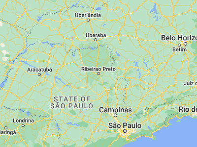 Map showing location of Ribeirão Preto (-21.1775, -47.81028)