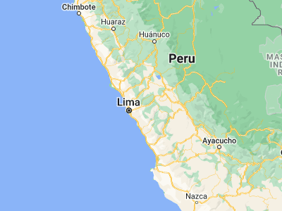 Map showing location of Ricardo Palma (-11.91806, -76.66639)
