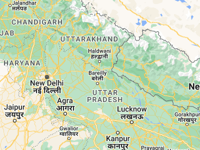 Map showing location of Richha (28.6937, 79.5219)