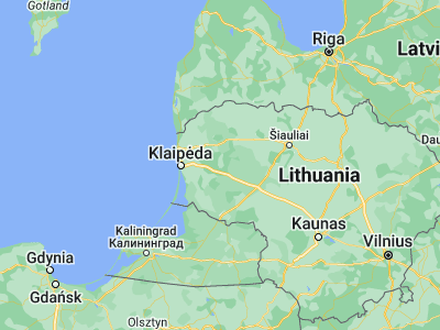 Map showing location of Rietavas (55.71944, 21.93111)
