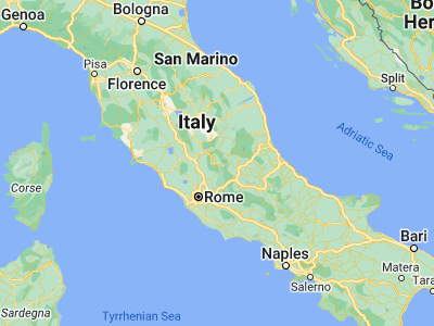 Map showing location of Rieti (42.40723, 12.85918)