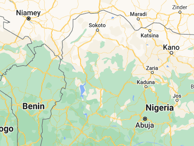 Map showing location of Rijau (11.10298, 5.25068)