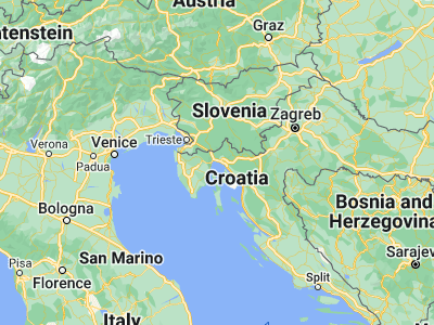 Map showing location of Rijeka (45.34306, 14.40917)