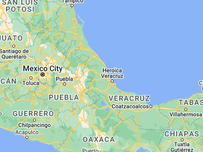 Map showing location of Rinconada (19.35501, -96.56763)