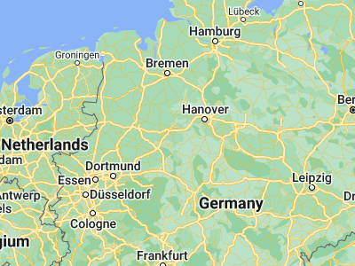 Map showing location of Rinteln (52.18604, 9.07917)