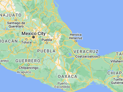 Map showing location of Río Blanco (18.83936, -97.12829)