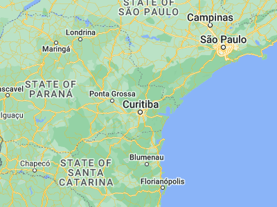 Map showing location of Rio Branco do Sul (-25.19, -49.31417)