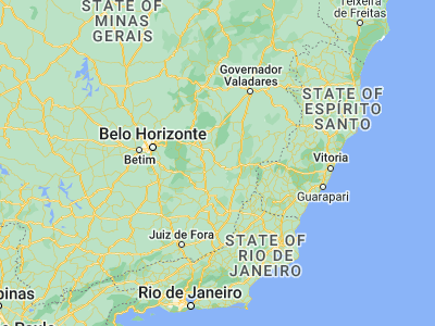 Map showing location of Rio Casca (-20.22611, -42.65083)