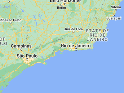 Map showing location of Rio Claro (-22.72306, -44.13556)