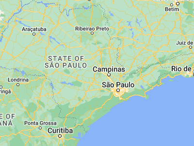 Map showing location of Rio das Pedras (-22.84333, -47.60611)