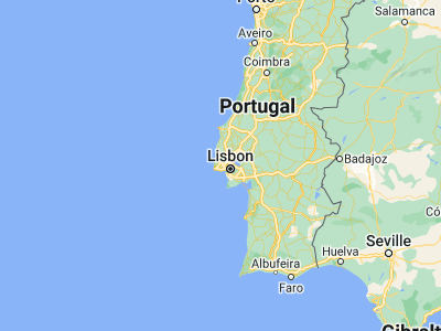 Map showing location of Rio de Mouro (38.77457, -9.3276)
