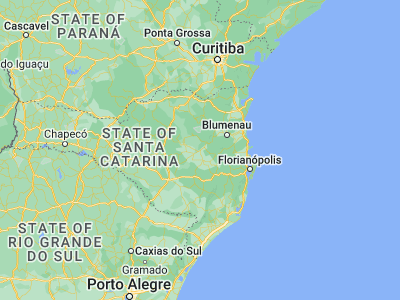 Map showing location of Rio do Sul (-27.21417, -49.64306)