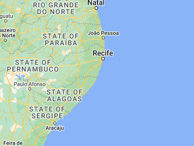 Map showing location of Rio Formoso (-8.668, -35.15067)
