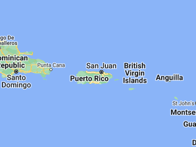 Map showing location of Río Lajas (18.39467, -66.26767)