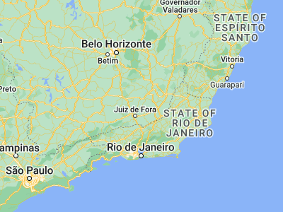 Map showing location of Rio Novo (-21.4575, -43.12528)