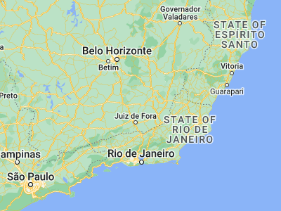 Map showing location of Rio Pomba (-21.27472, -43.17917)