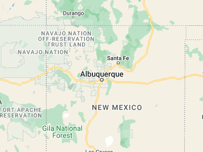 Map showing location of Rio Rancho (35.23338, -106.66447)
