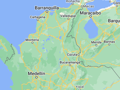 Map showing location of Río Viejo (8.5874, -73.83901)