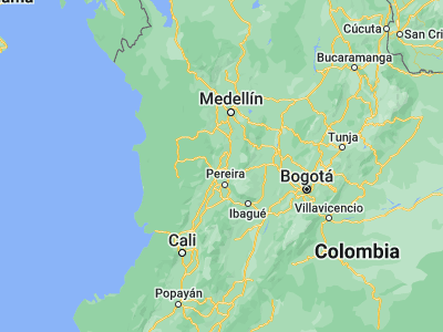 Map showing location of Risaralda (5.16647, -75.76595)