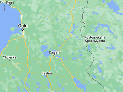 Map showing location of Ristijärvi (64.5, 28.21667)