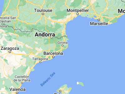 Map showing location of Riudellots de la Selva (41.89327, 2.80452)