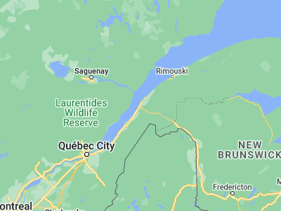 Map showing location of Rivière-du-Loup (47.83044, -69.53419)