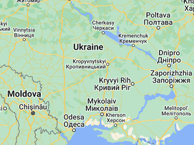 Map showing location of Rivne (48.24742, 31.75432)