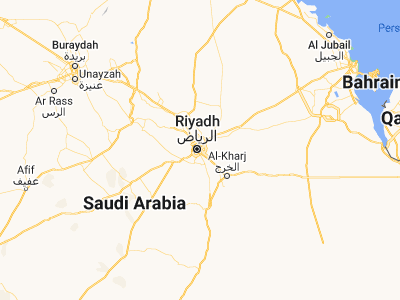 Map showing location of Riyadh (24.68773, 46.72185)