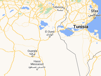 Map showing location of Robbah (33.27966, 6.90984)