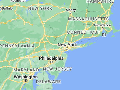 Map showing location of Rockaway (40.90121, -74.51432)