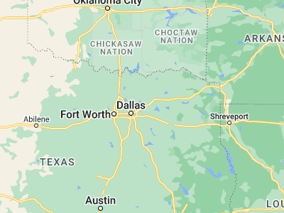 Map showing location of Rockwall (32.93123, -96.45971)